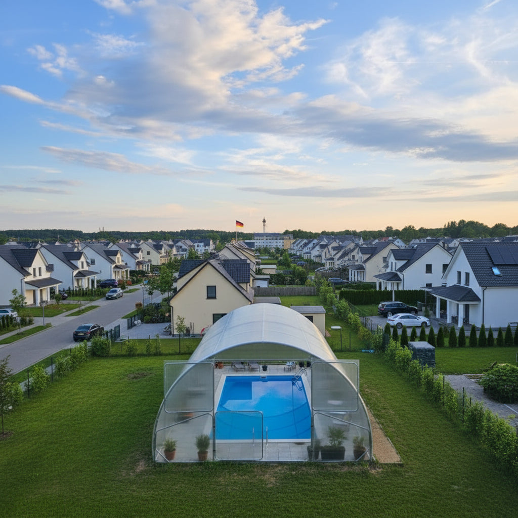 4M Tunnel Greenhouse Pool Cover