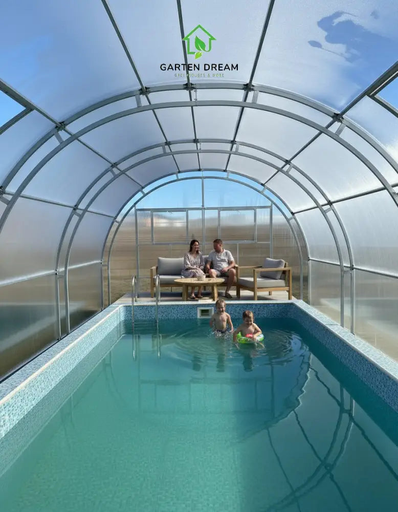 4M High-Arch Greenhouse Pool Cover