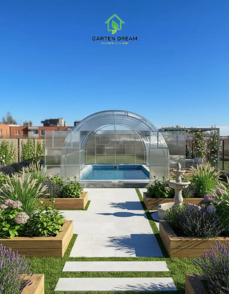4M High-Arch Greenhouse Pool Cover