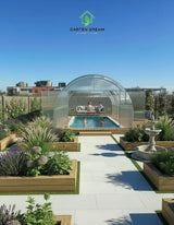 4M High-Arch Greenhouse Pool Cover