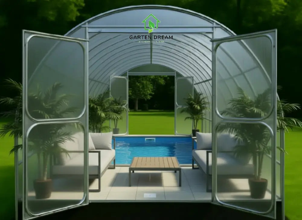 4M Tunnel Greenhouse Pool Cover