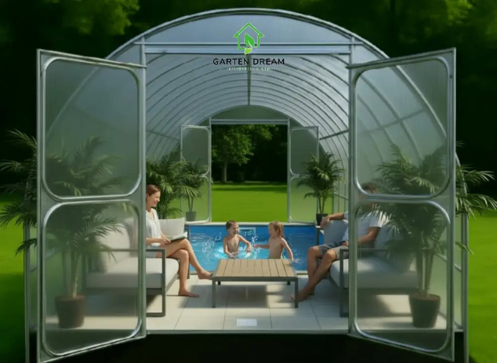 4M Tunnel Greenhouse Pool Cover