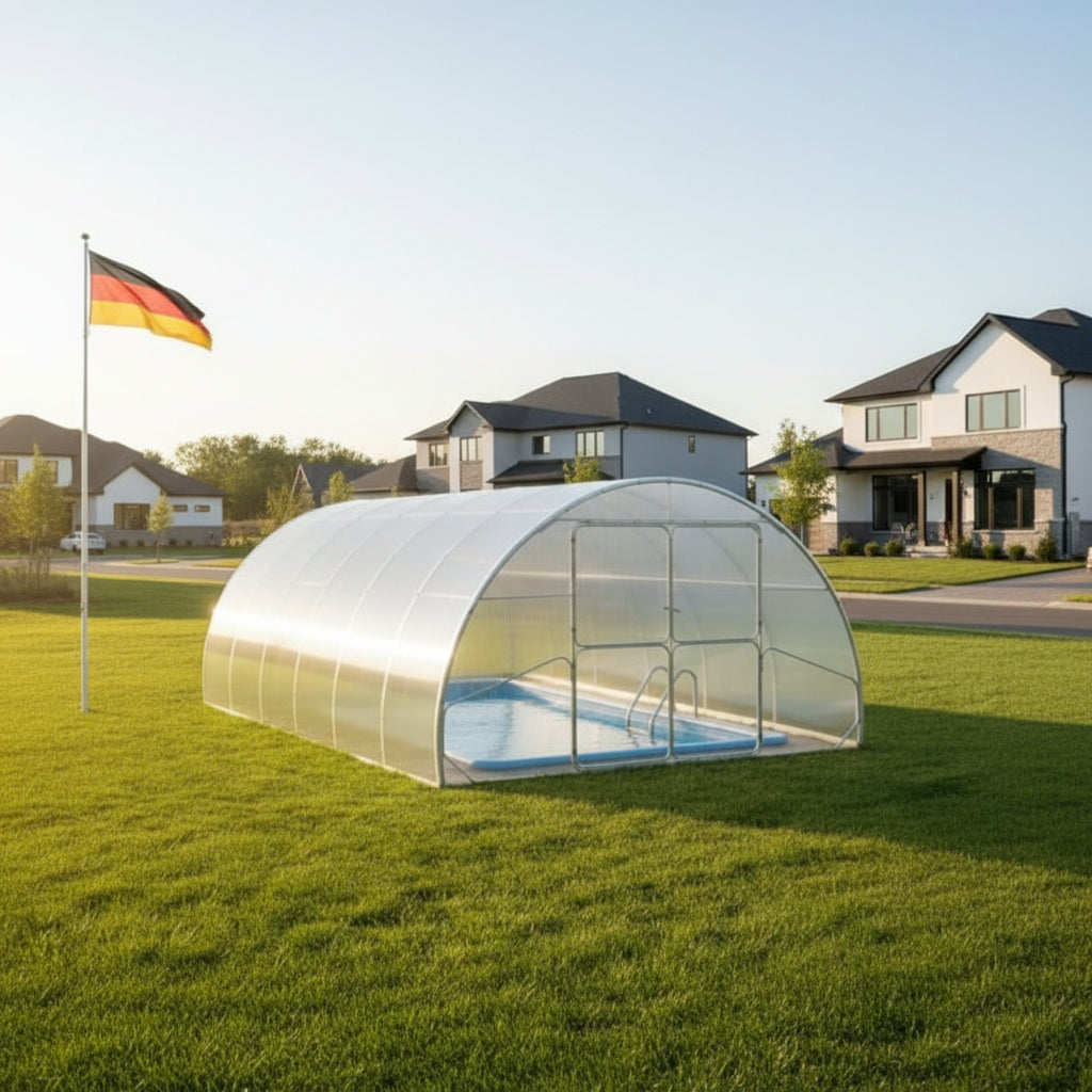 4M Tunnel Greenhouse Pool Cover