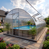 5M "Nero" Tunnel Greenhouse Pool Cover