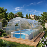 5M "Nero" Tunnel Greenhouse Pool Cover