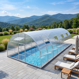 5M "Nero" Tunnel Greenhouse Pool Cover