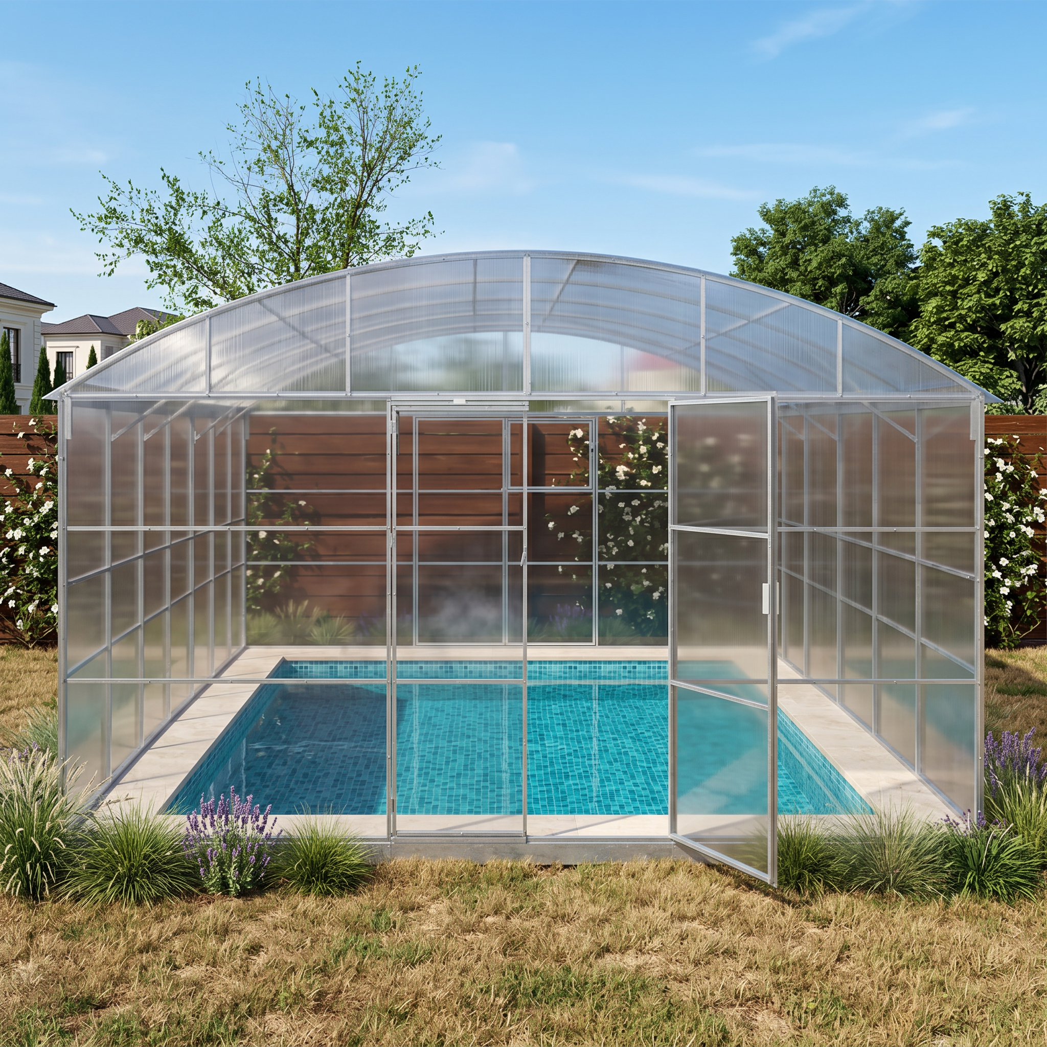 5.5M "Triton" Super Arch Straight-Wall Pool Cover