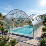 5M "Nero" Tunnel Greenhouse Pool Cover