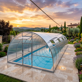 5M "Nero" Tunnel Greenhouse Pool Cover