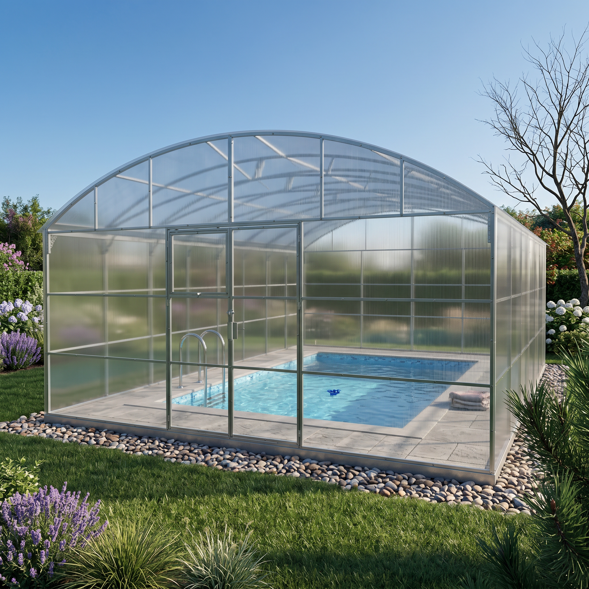 5.5M "Triton" Super Arch Straight-Wall Pool Cover