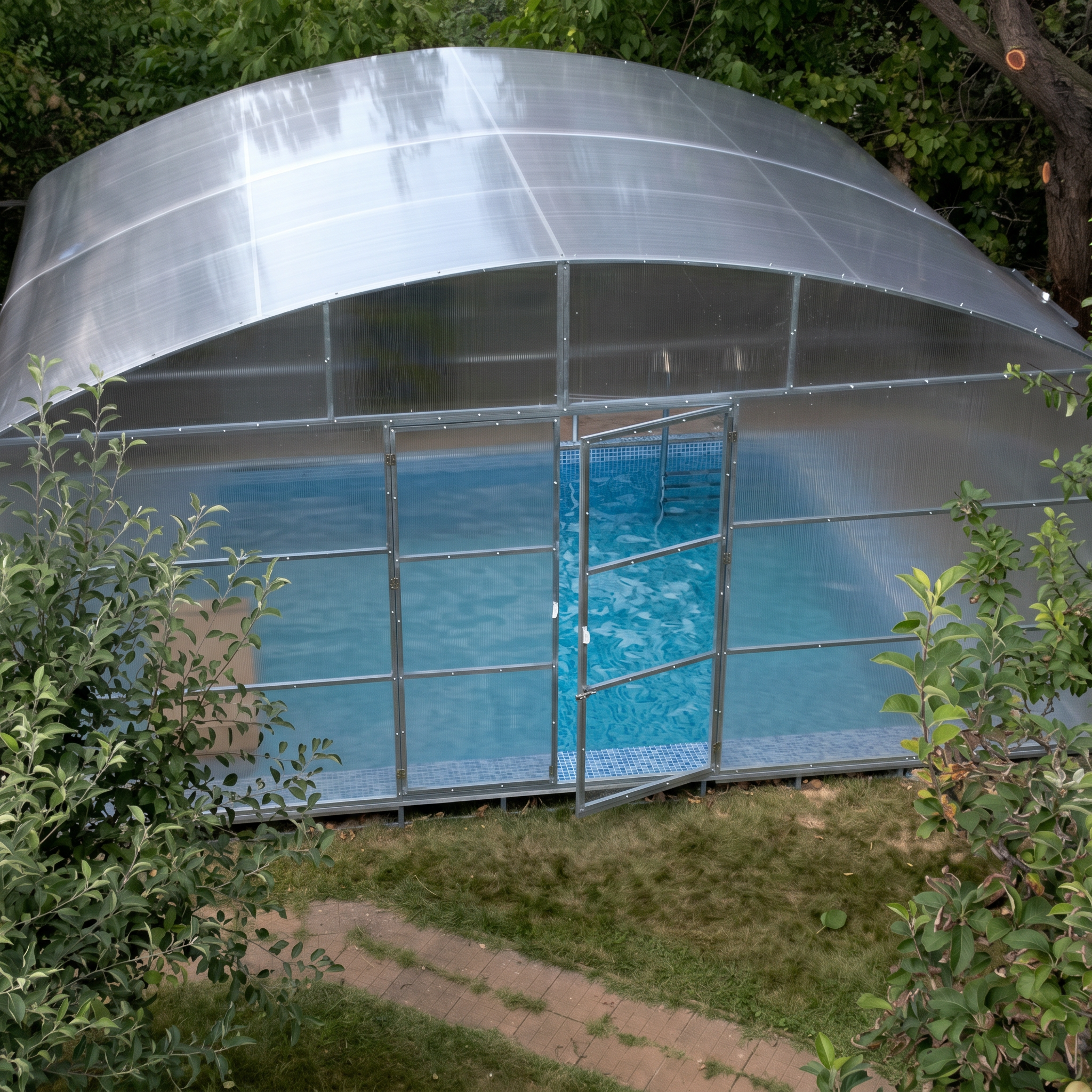 5.5M "Triton" Super Arch Straight-Wall Pool Cover