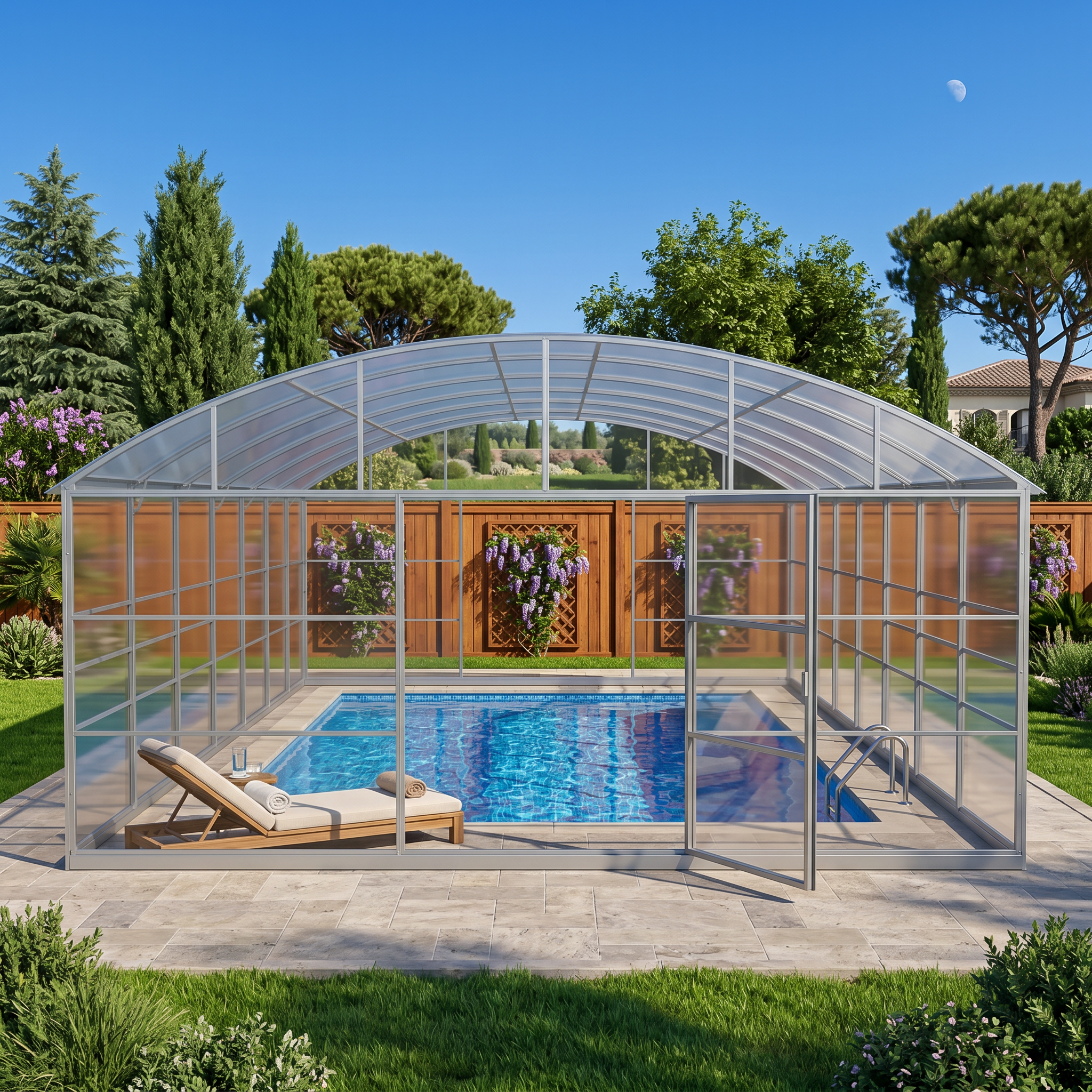 5.5M "Triton" Super Arch Straight-Wall Pool Cover