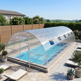 5M "Nero" Tunnel Greenhouse Pool Cover