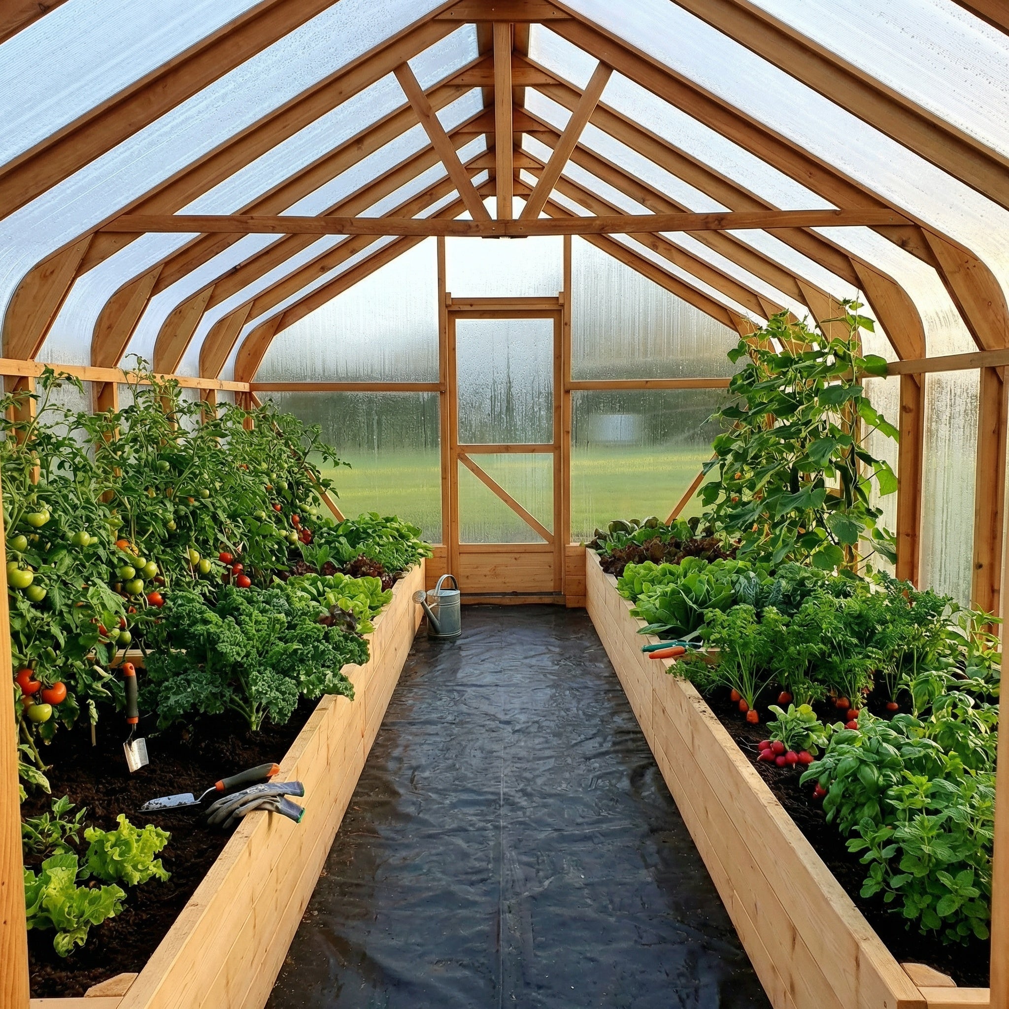 Classic Wood greenhouse 4.5M