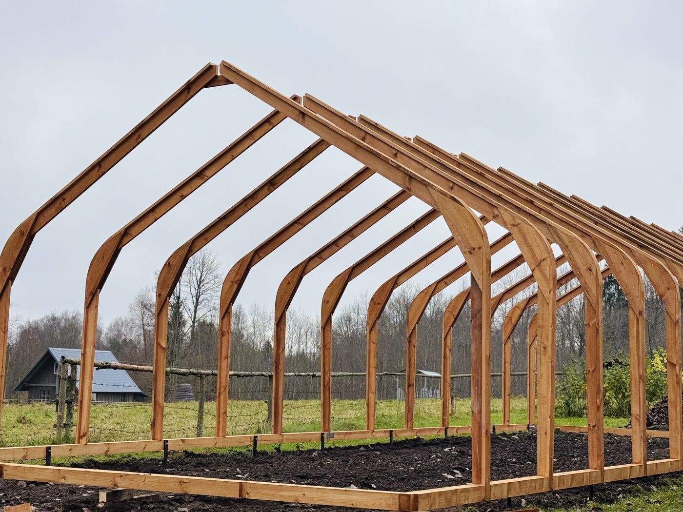 Classic Wood greenhouse 4.5M