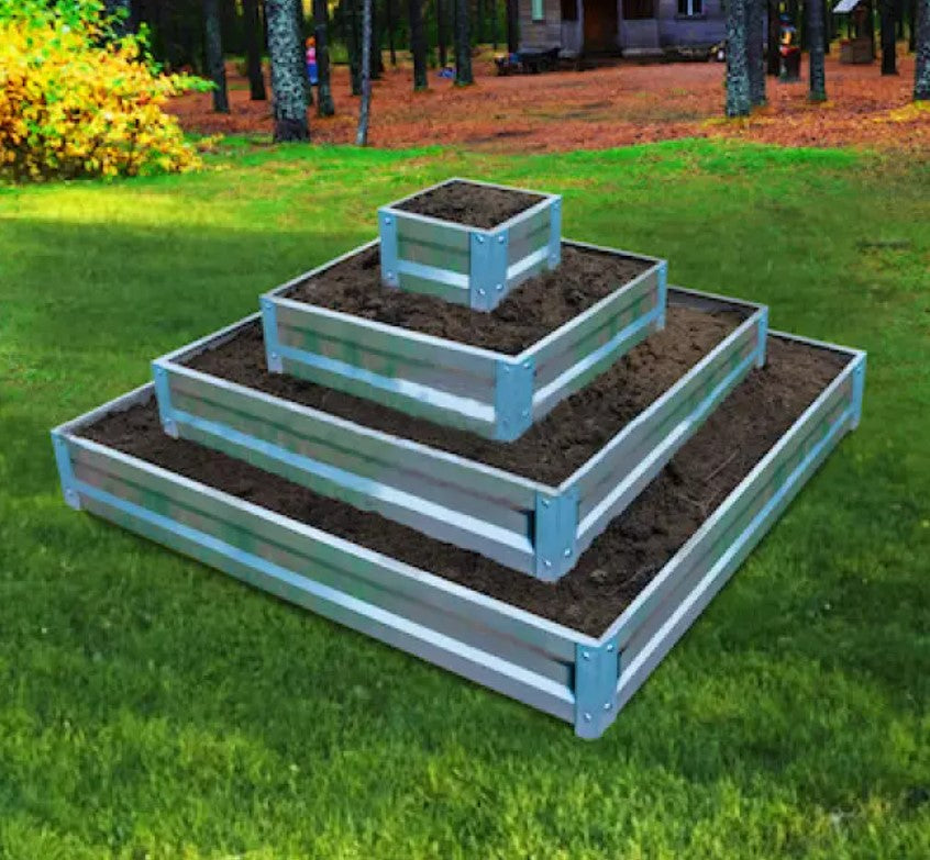 Blumenbeete auf mehreren Ebenen (Pyramide) – Garten Dream